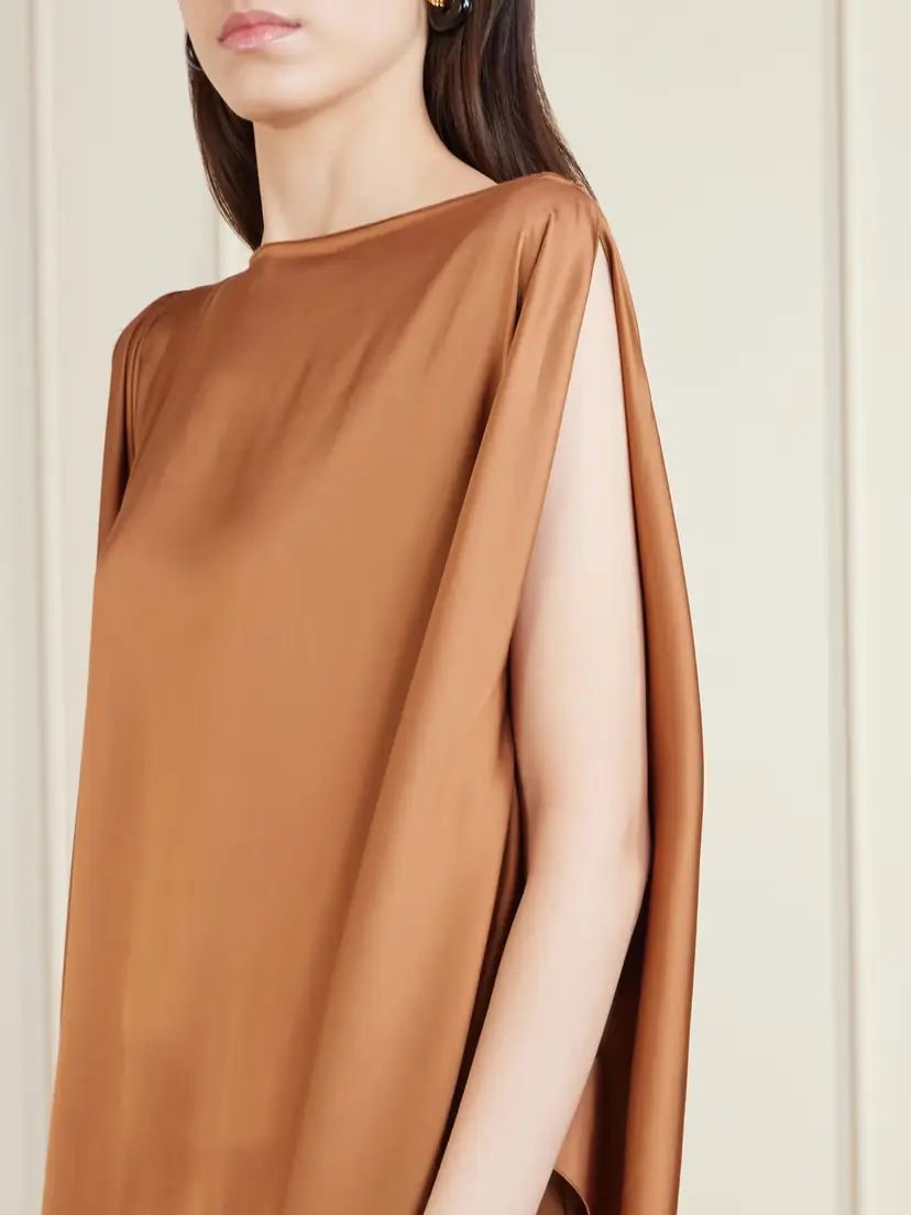 SASUPHI Marta Satin Maxi Dress | Thumbnail 4
