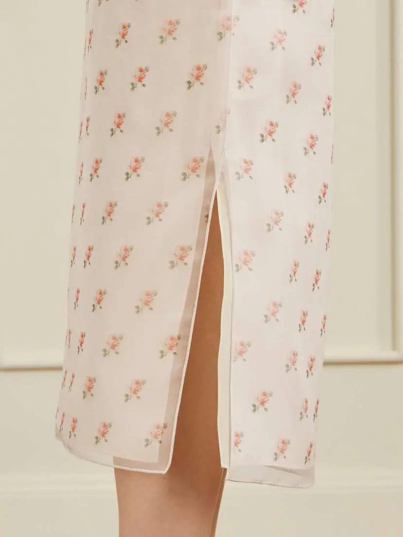 Khaite Sydni Floral-print Silk-organza Midi Skirt | Thumbnail 5 Khaite Sydni Floral-print Silk-organza Midi Skirt | Thumbnail 5