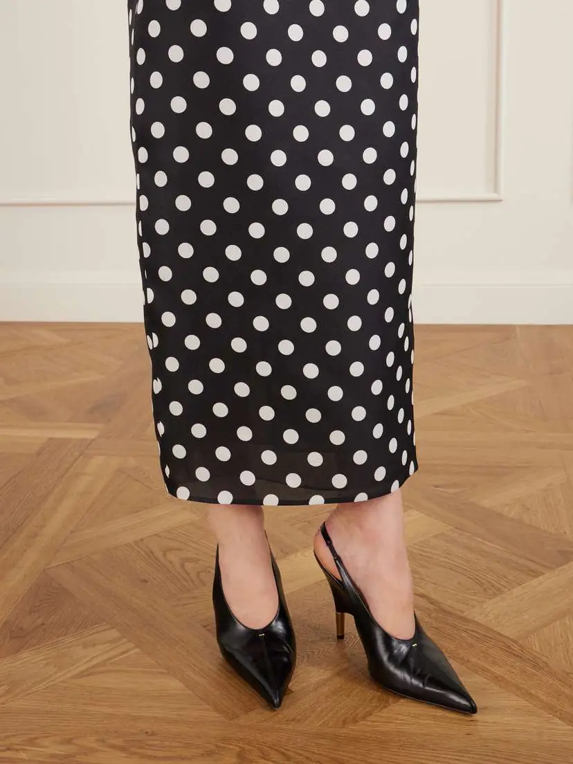 Khaite Winton Polka-dot Silk Midi Skirt | Thumbnail 5 Khaite Winton Polka-dot Silk Midi Skirt | Thumbnail 5