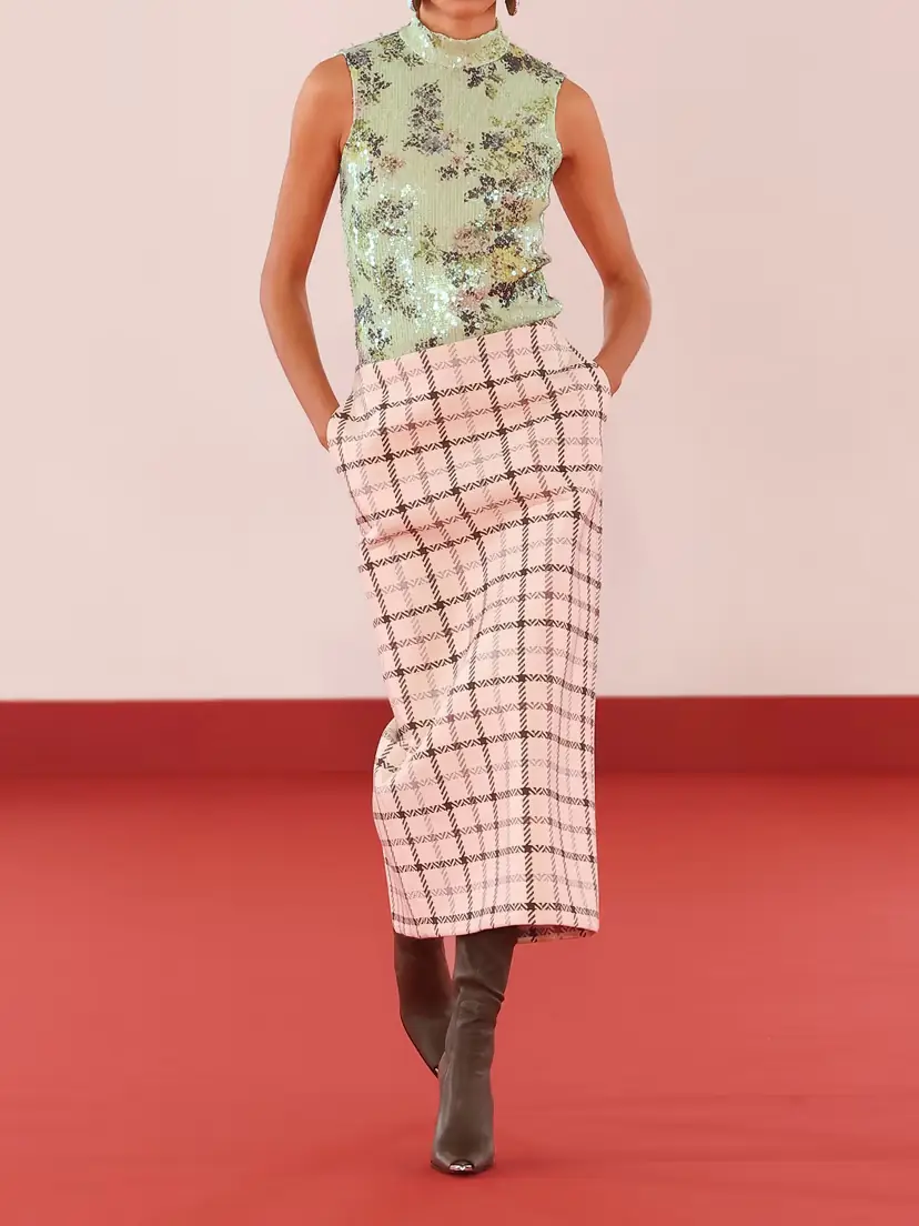 Brandon Maxwell Piper Sequined Floral-print Mesh Turtleneck Top | Thumbnail 6 Brandon Maxwell Piper Sequined Floral-print Mesh Turtleneck Top | Thumbnail 6