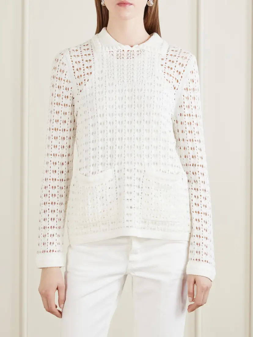 Arch4 Sunny Crocheted Cotton Sweater | Thumbnail 3 Arch4 Sunny Crocheted Cotton Sweater | Thumbnail 3