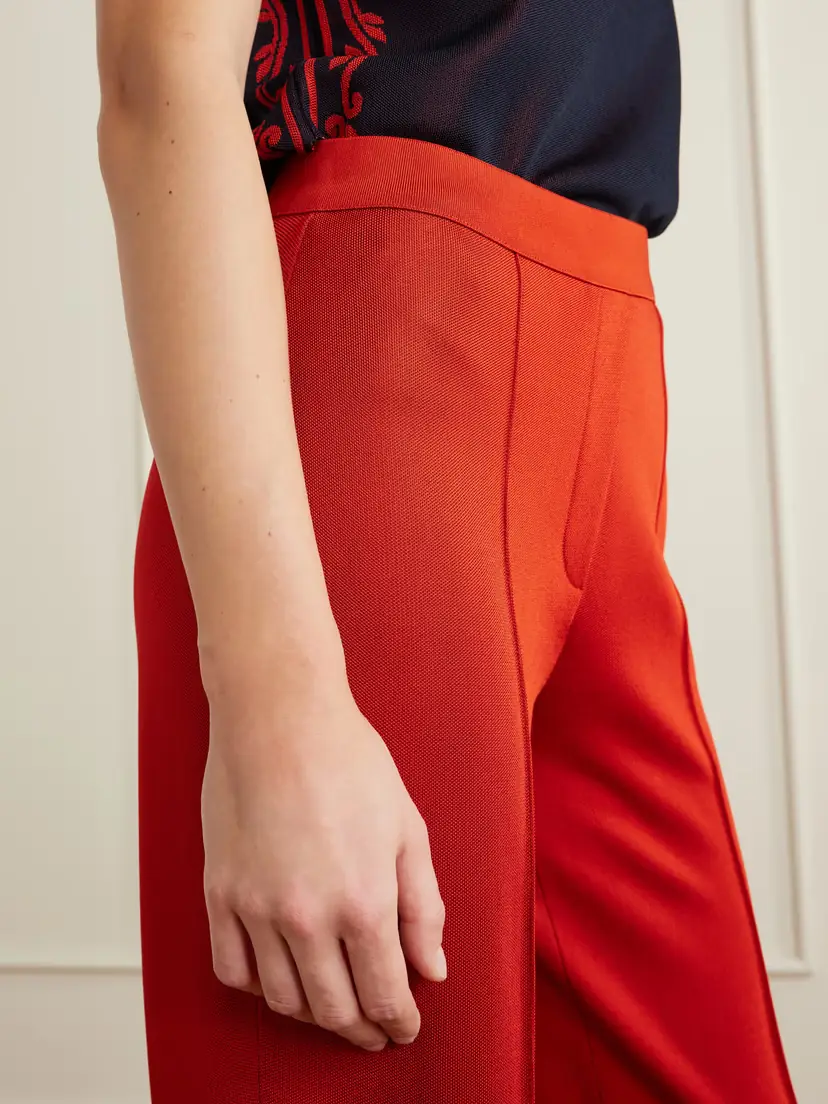 HIGH SPORT Evie Pleated Knitted Wide-leg Pants | Thumbnail 5