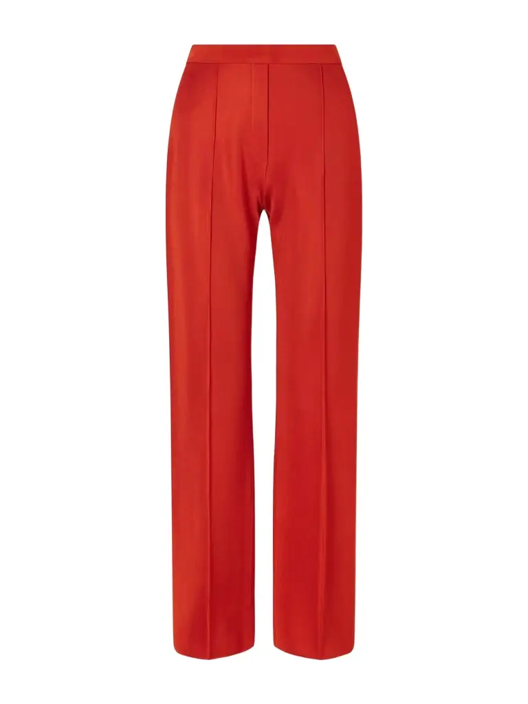 Evie Pleated Knitted Wide-leg Pants Evie Pleated Knitted Wide-leg Pants