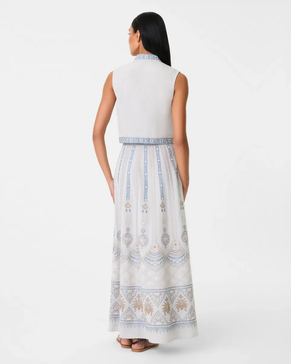 Emporio Sirenuse Camille Skirt with Meridiana Embroidery | Thumbnail 4 Emporio Sirenuse Camille Skirt with Meridiana Embroidery | Thumbnail 4