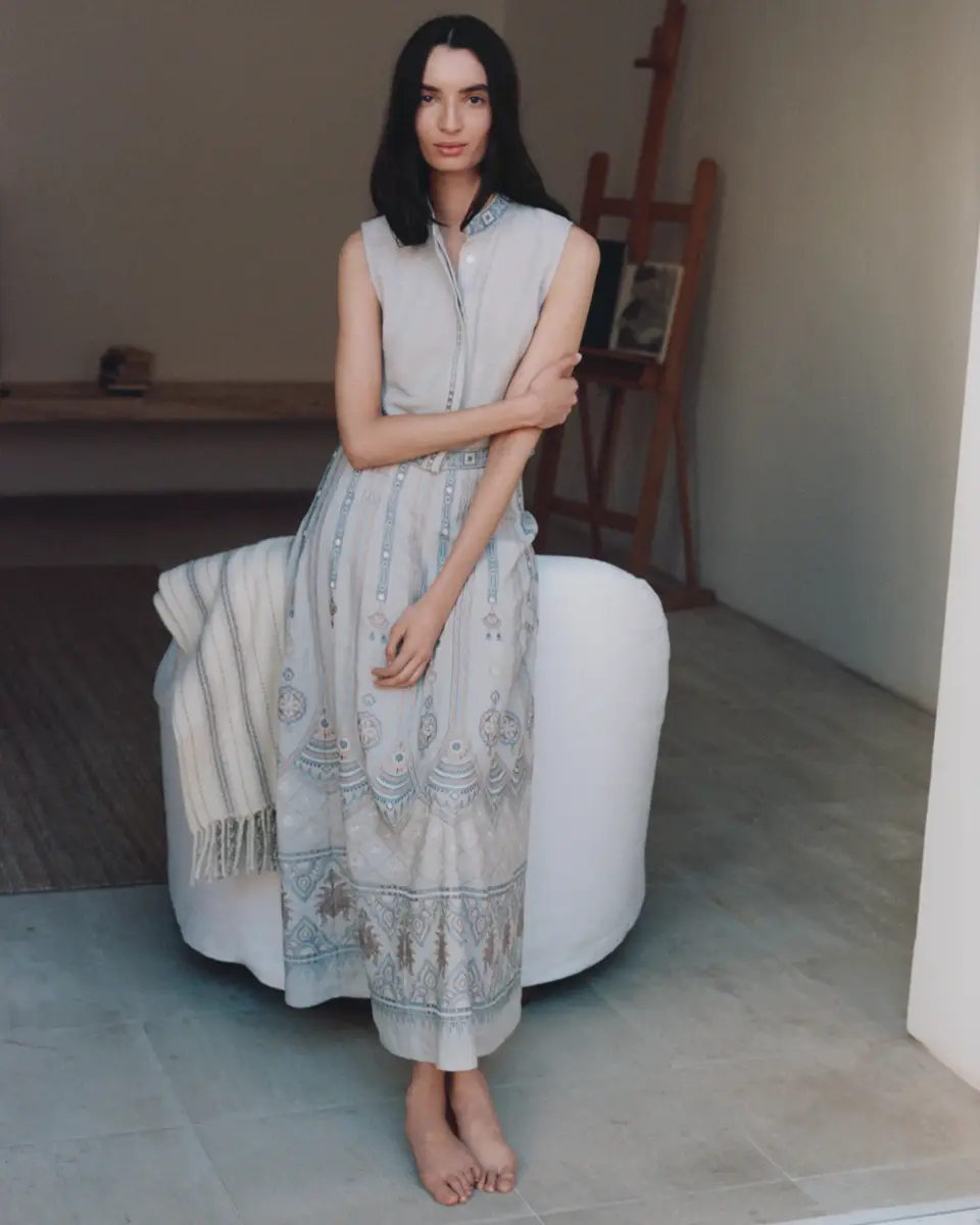 Emporio Sirenuse Camille Skirt with Meridiana Embroidery | Thumbnail 7 Emporio Sirenuse Camille Skirt with Meridiana Embroidery | Thumbnail 7