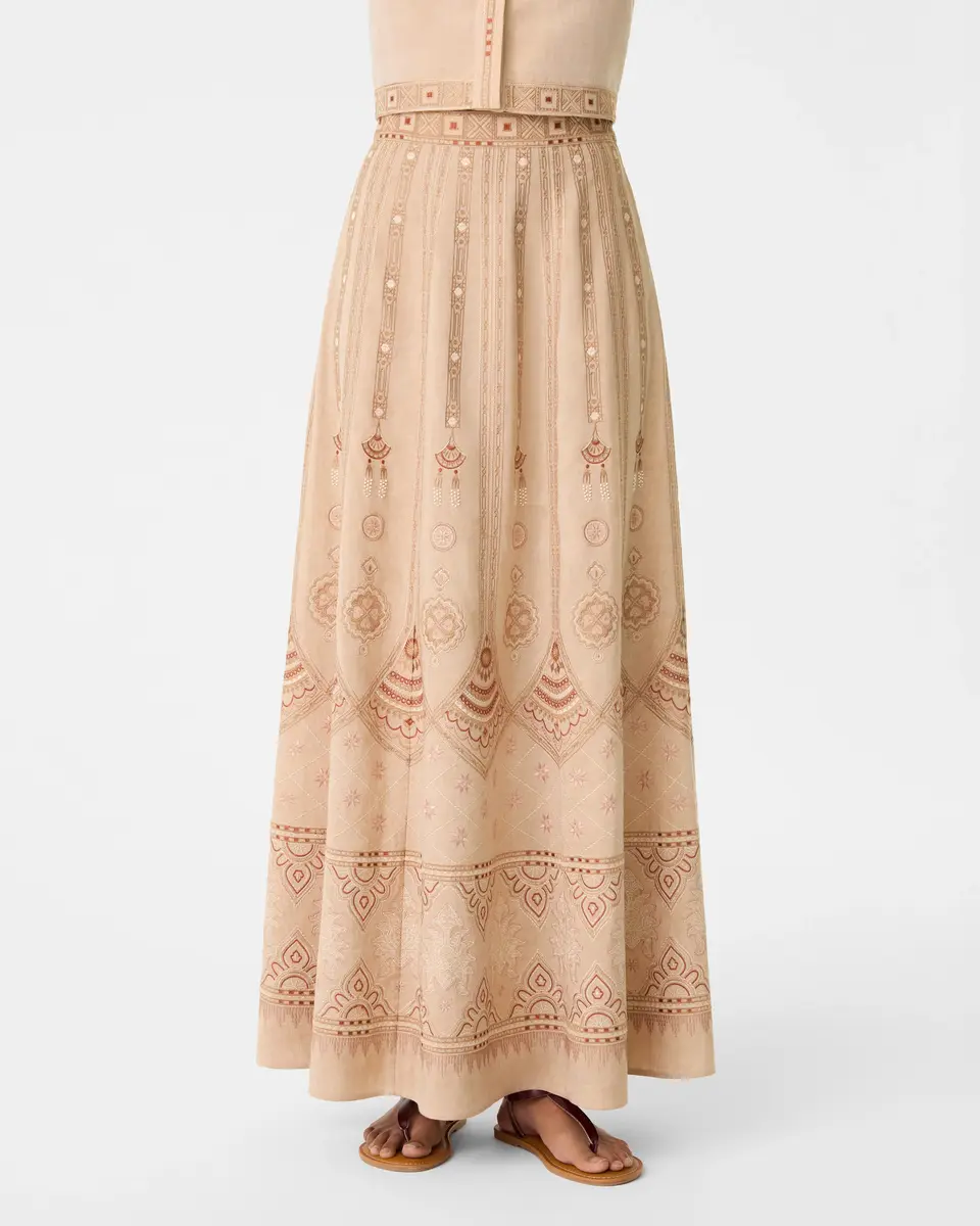Emporio Sirenuse Camille Skirt with Meridiana Embroidery | Thumbnail 10 Emporio Sirenuse Camille Skirt with Meridiana Embroidery | Thumbnail 10