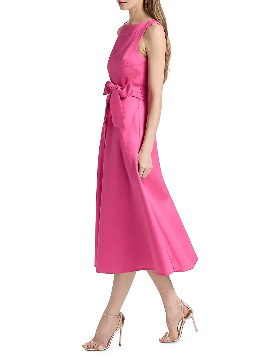 BADGLEY MISCHKA Women's Textured Gazar Midi-Dress | Thumbnail 4 BADGLEY MISCHKA Women's Textured Gazar Midi-Dress | Thumbnail 4