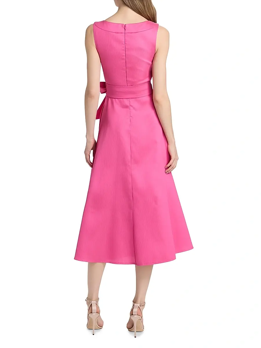 BADGLEY MISCHKA Women's Textured Gazar Midi-Dress | Thumbnail 5 BADGLEY MISCHKA Women's Textured Gazar Midi-Dress | Thumbnail 5