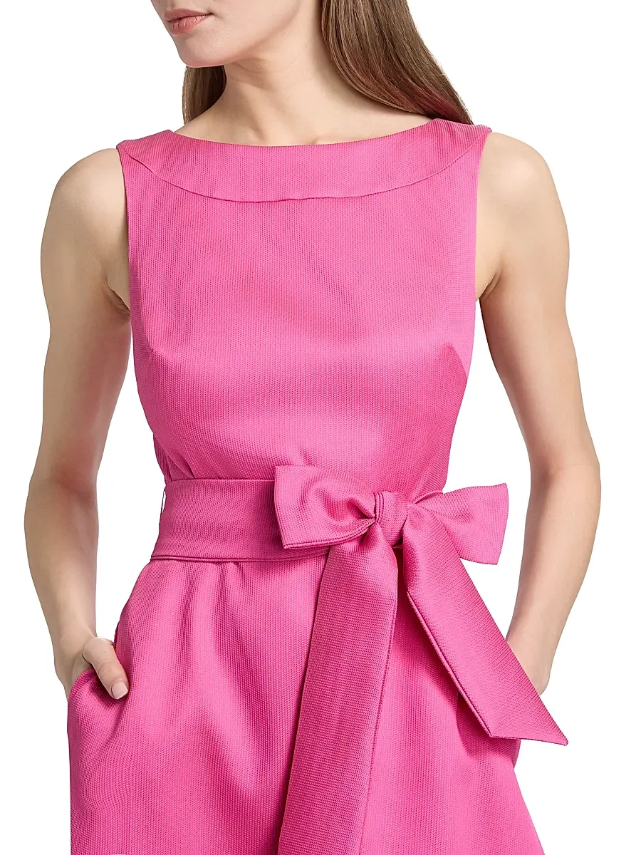 BADGLEY MISCHKA Women's Textured Gazar Midi-Dress | Thumbnail 6 BADGLEY MISCHKA Women's Textured Gazar Midi-Dress | Thumbnail 6