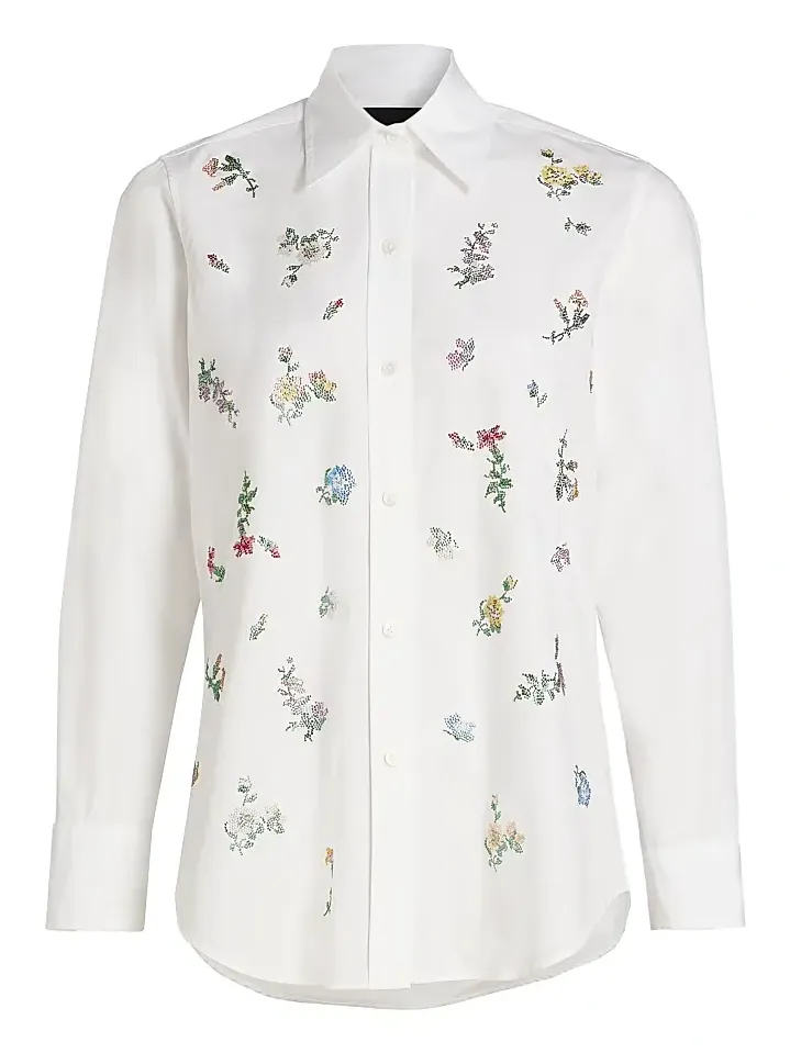 Women's Joy And Mirth New Classic Embellished Shirt Women's Joy And Mirth New Classic Embellished Shirt