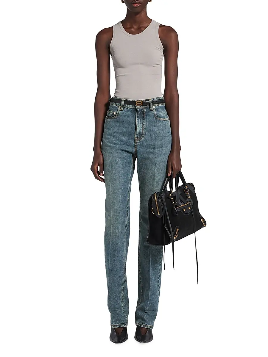 Balenciaga Women's High Waist Slim Jeans | Thumbnail 6 Balenciaga Women's High Waist Slim Jeans | Thumbnail 6