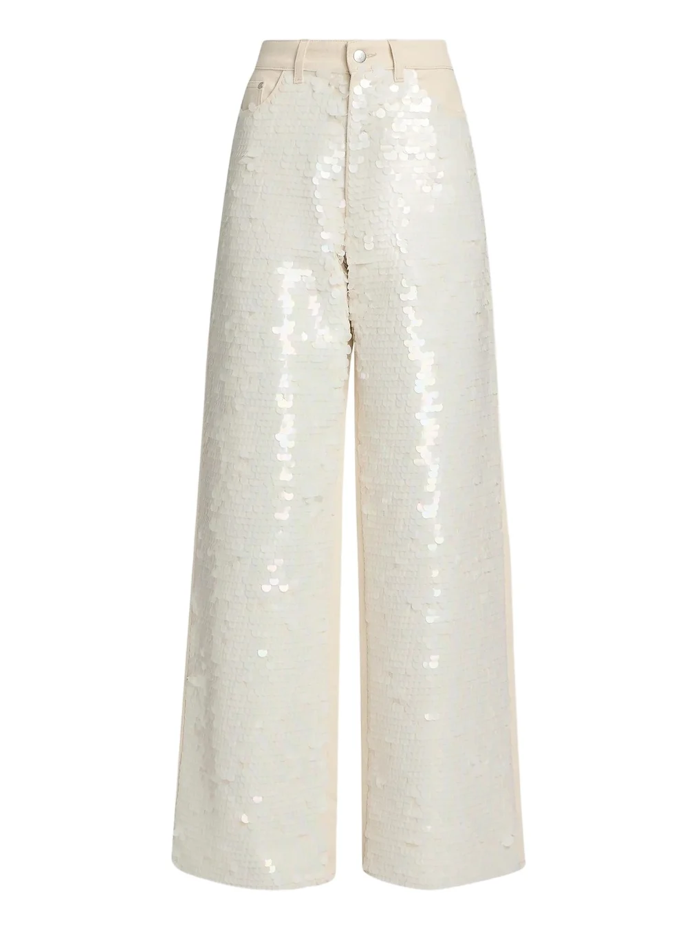 Stella McCartney Women's Opalesence Sequin Wide-Leg Jeans