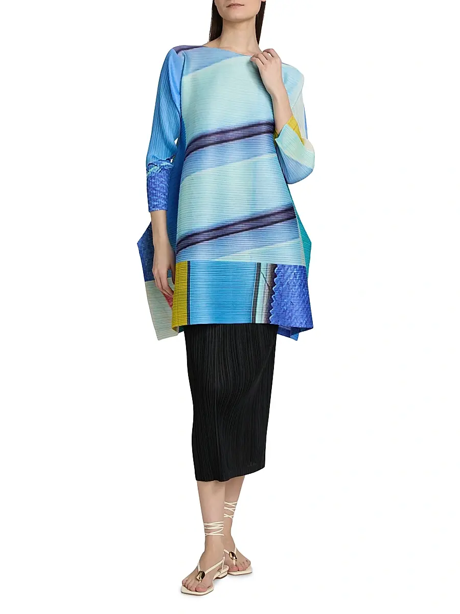 Pleats Please Issey Miyake Women's City Collage Top | Thumbnail 2 Pleats Please Issey Miyake Women's City Collage Top | Thumbnail 2