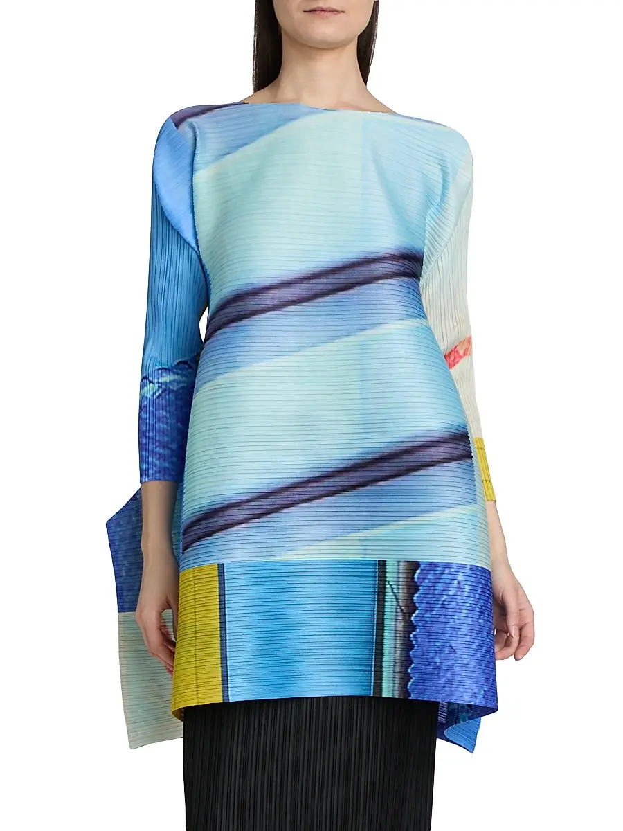 Pleats Please Issey Miyake Women's City Collage Top | Thumbnail 3 Pleats Please Issey Miyake Women's City Collage Top | Thumbnail 3
