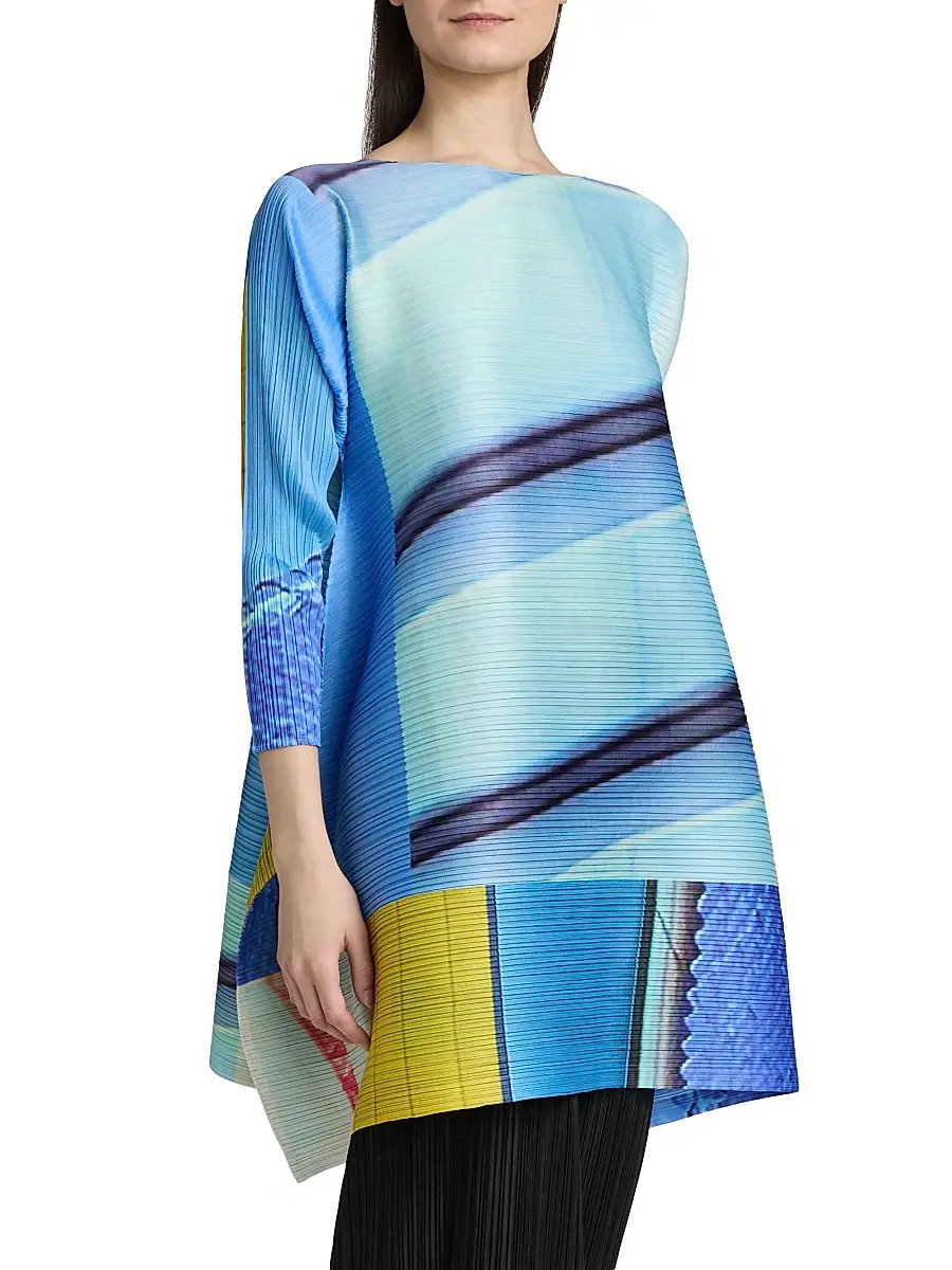 Pleats Please Issey Miyake Women's City Collage Top | Thumbnail 4 Pleats Please Issey Miyake Women's City Collage Top | Thumbnail 4