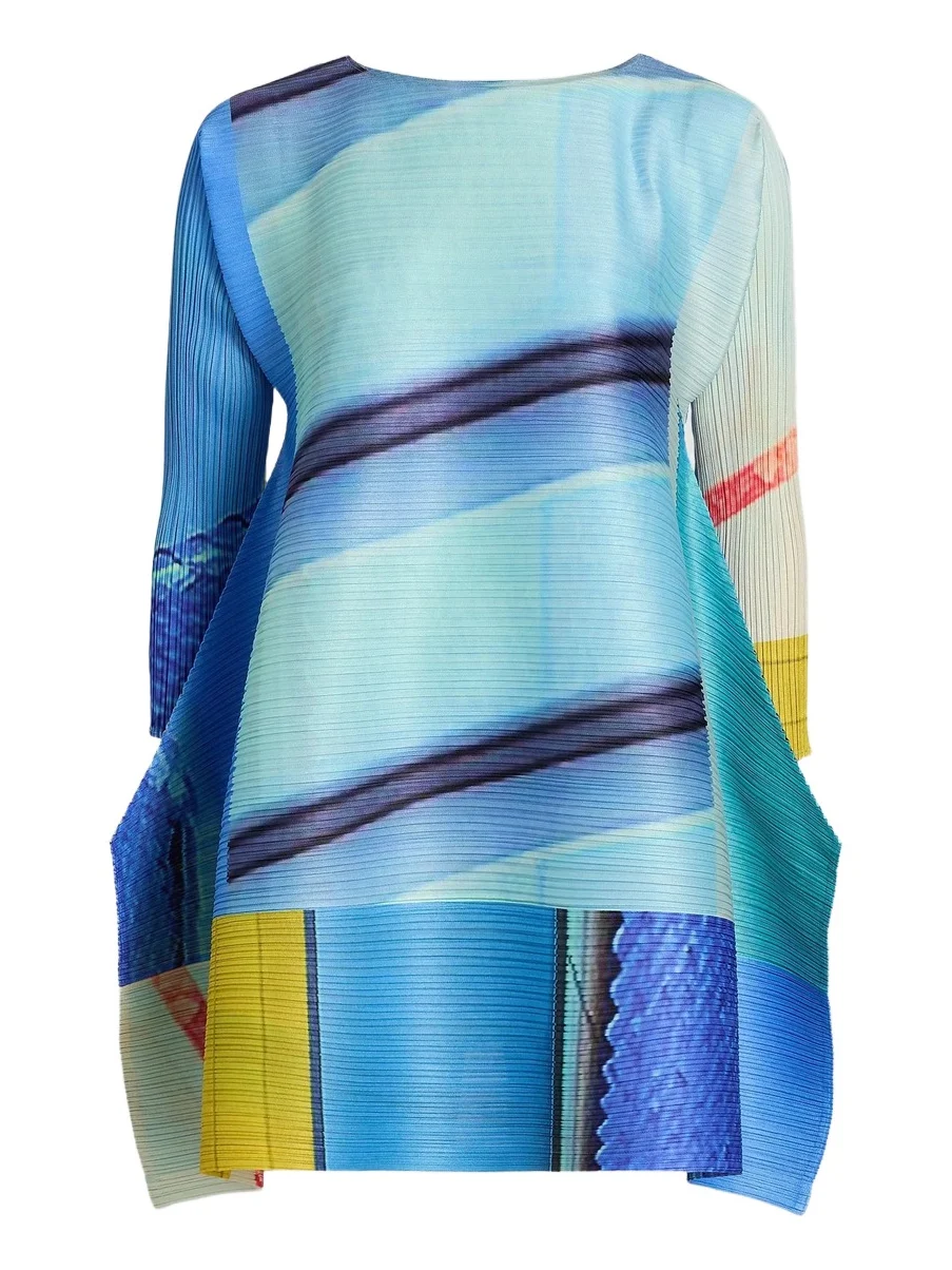 Pleats Please Issey Miyake Women's City Collage Top