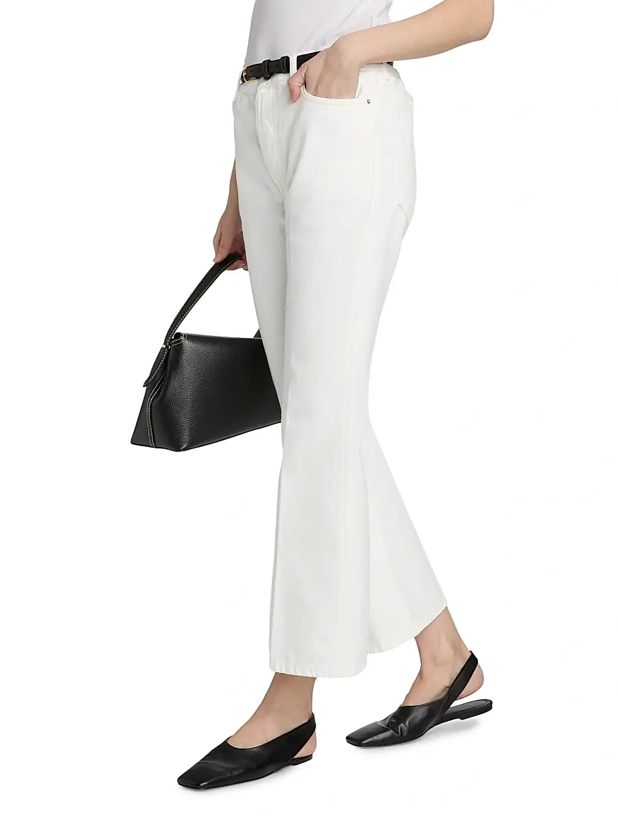 TOTEME Women's Kick-Flare Straight-Leg Jeans | Thumbnail 4