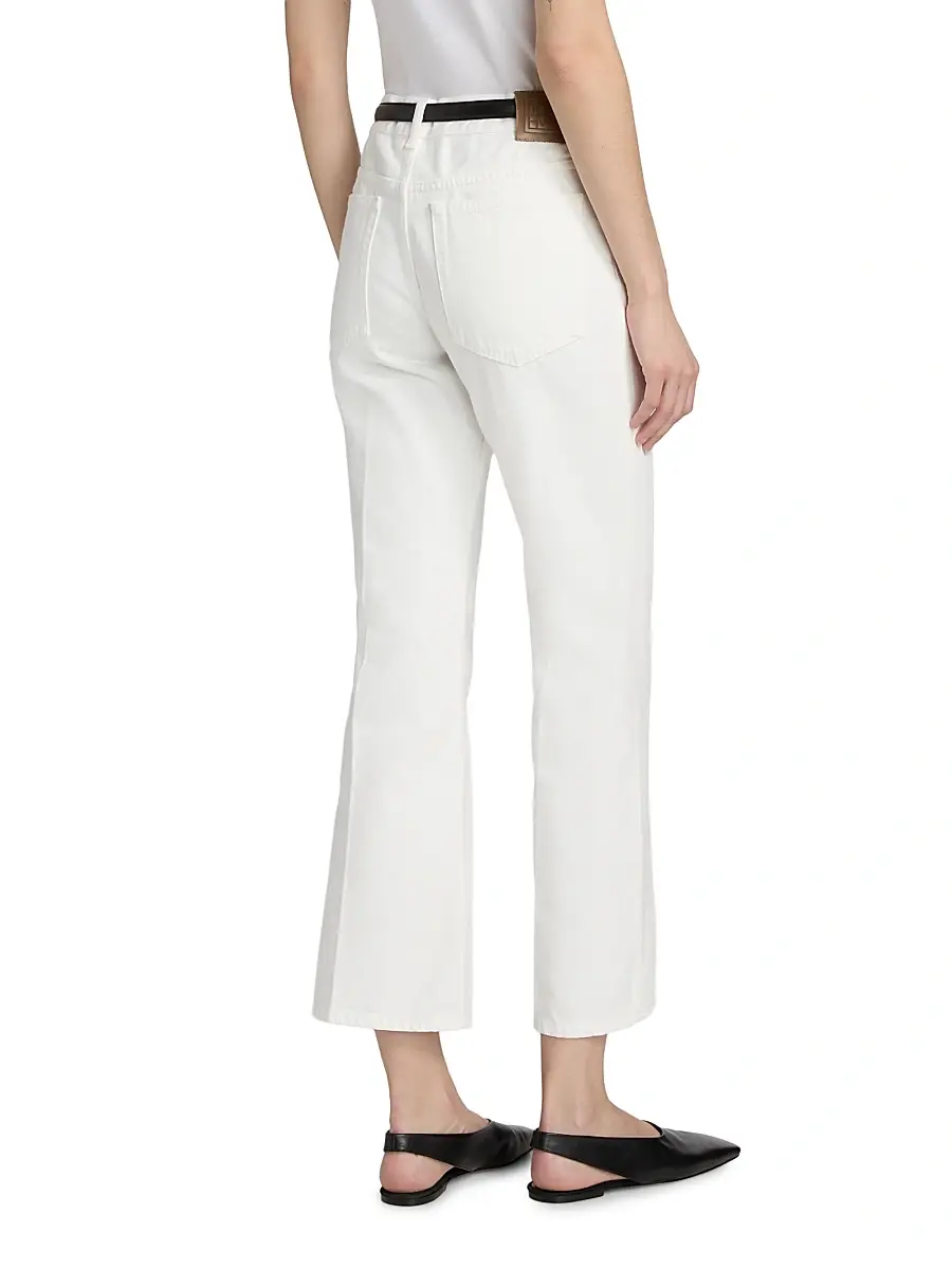 TOTEME Women's Kick-Flare Straight-Leg Jeans | Thumbnail 5