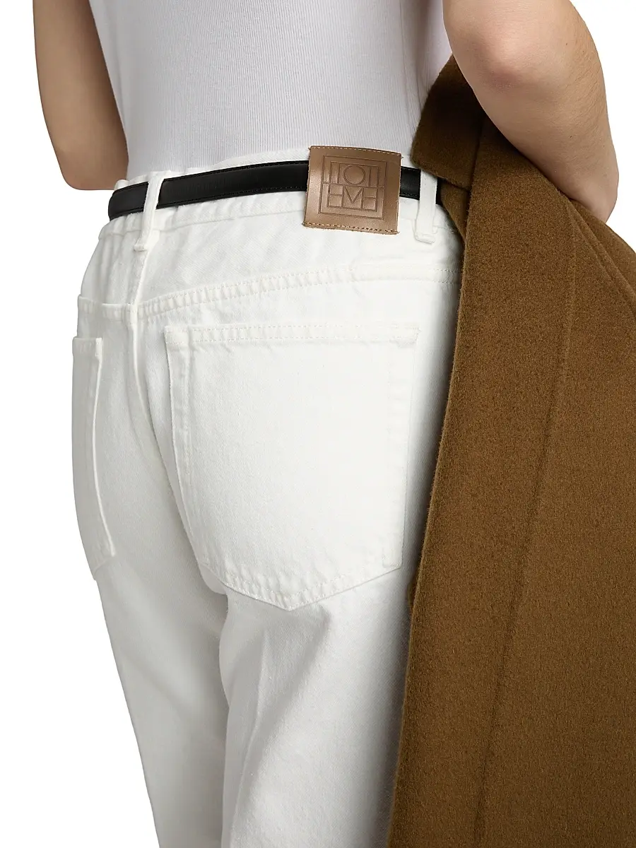 TOTEME Women's Kick-Flare Straight-Leg Jeans | Thumbnail 6