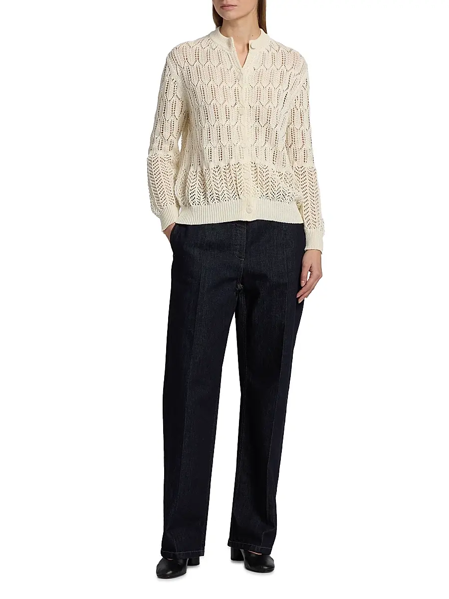 Jil Sander Women's Creased Denim Trousers | Thumbnail 2 Jil Sander Women's Creased Denim Trousers | Thumbnail 2