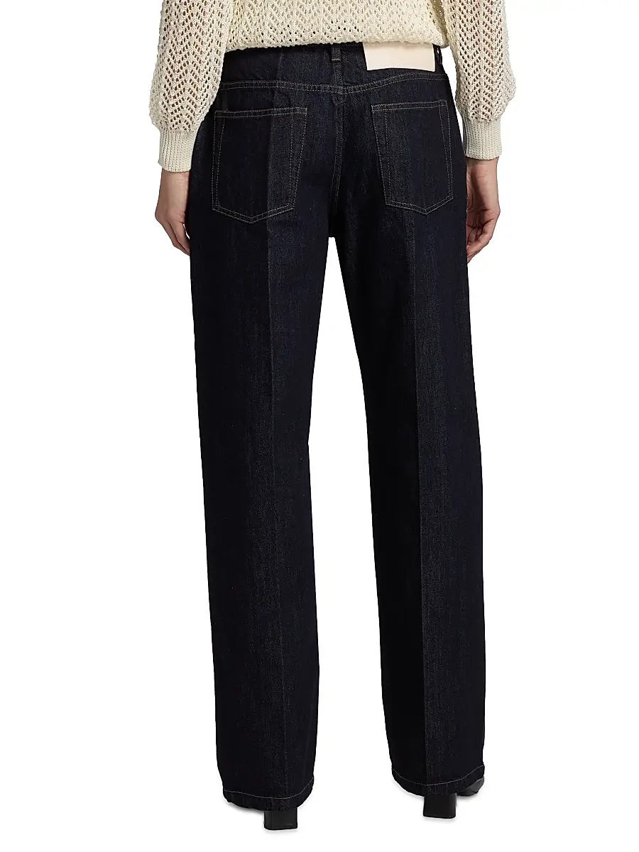 Jil Sander Women's Creased Denim Trousers | Thumbnail 5 Jil Sander Women's Creased Denim Trousers | Thumbnail 5