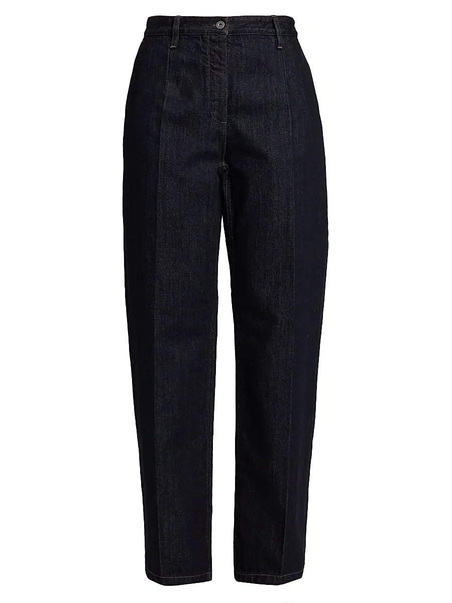 Jil Sander Women's Creased Denim Trousers