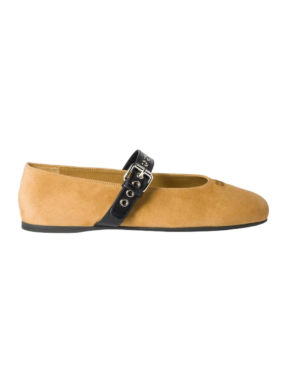 Miu Miu Women's Suede Ballerinas