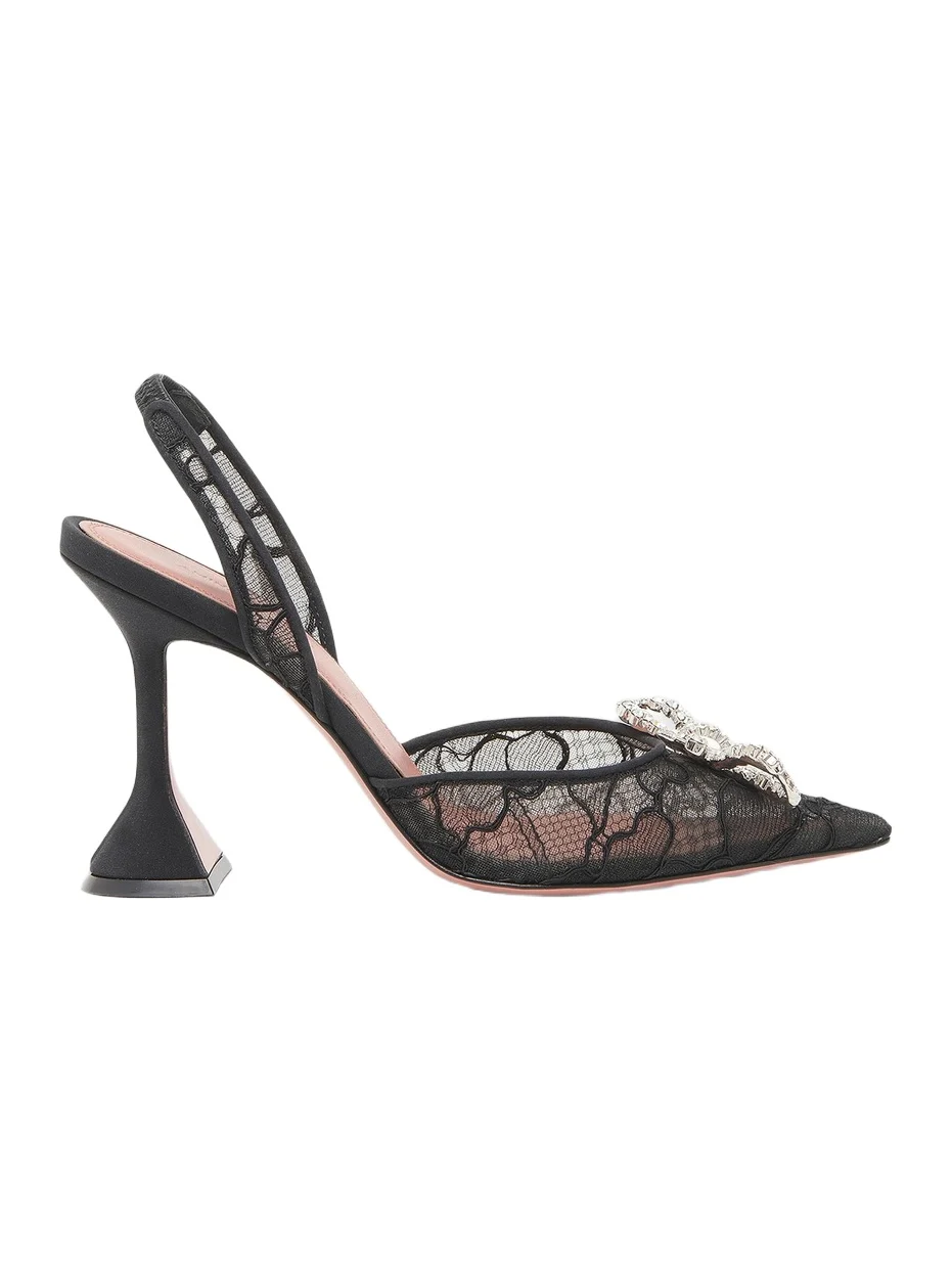 Women's Rosie 95MM Embellished Lace Slingback Pumps