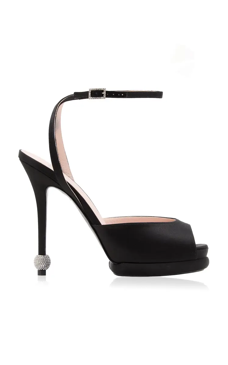 Roger Vivier Marlene Jewel-Heel Satin Platform sandals | Thumbnail 2 Roger Vivier Marlene Jewel-Heel Satin Platform sandals | Thumbnail 2