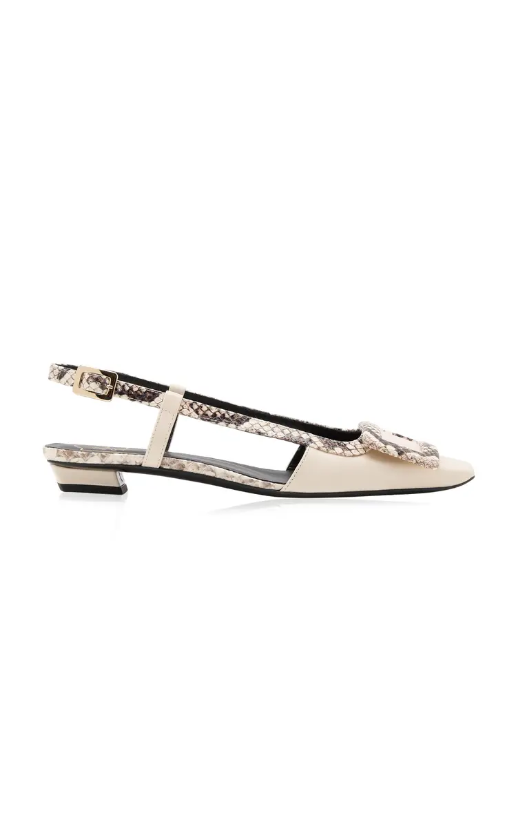 Roger Vivier Belle Vivier Python-Effect Leather Slingback Flats | Thumbnail 7 Roger Vivier Belle Vivier Python-Effect Leather Slingback Flats | Thumbnail 7