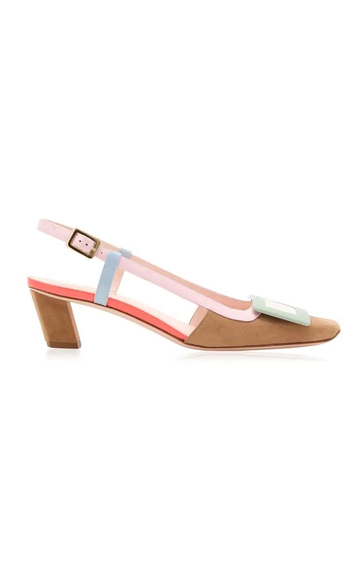 Roger Vivier Belle Vivier Suede Slingback Pumps | Thumbnail 7 Roger Vivier Belle Vivier Suede Slingback Pumps | Thumbnail 7