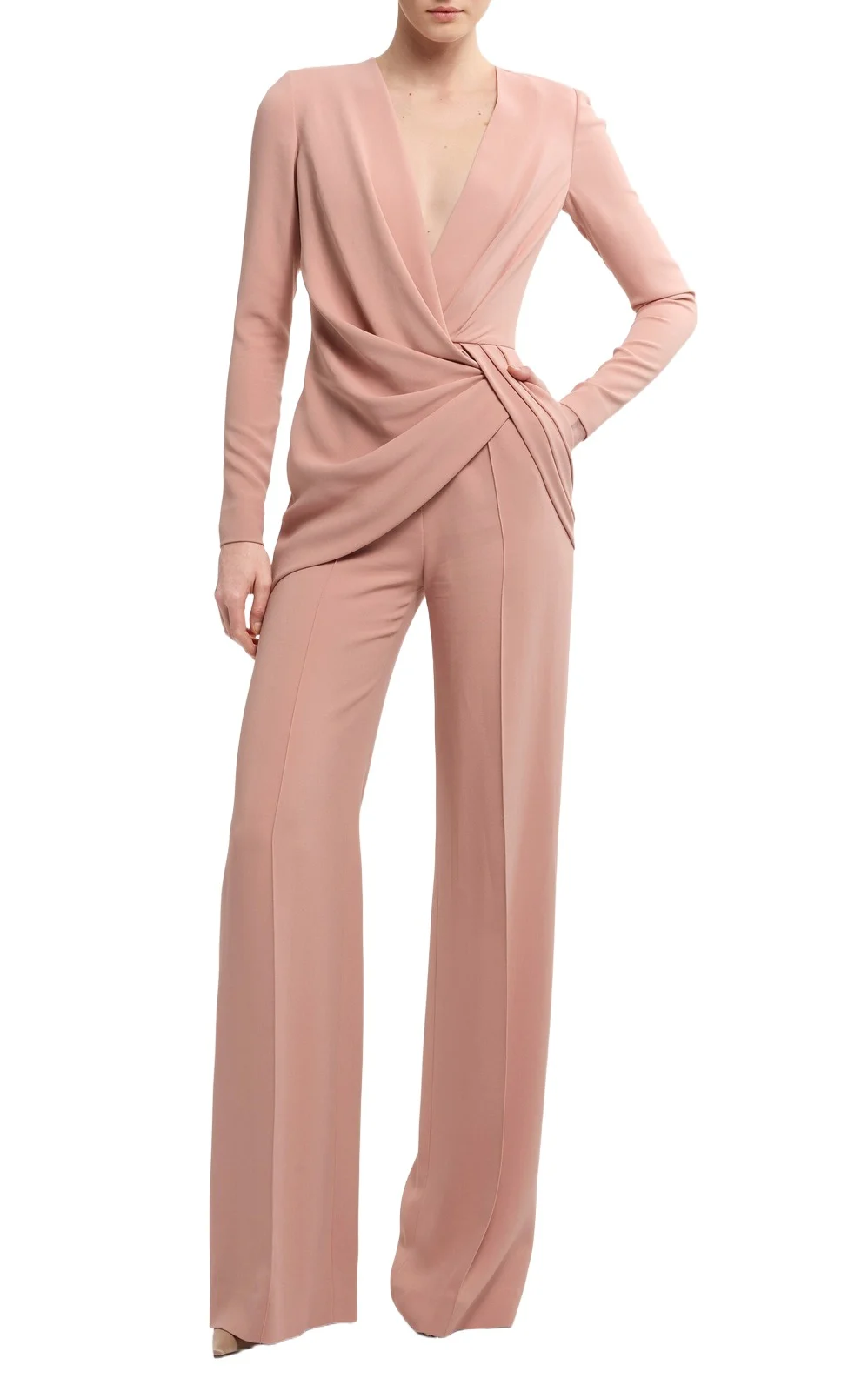 Elie Saab Silk-Cotton Jumpsuit