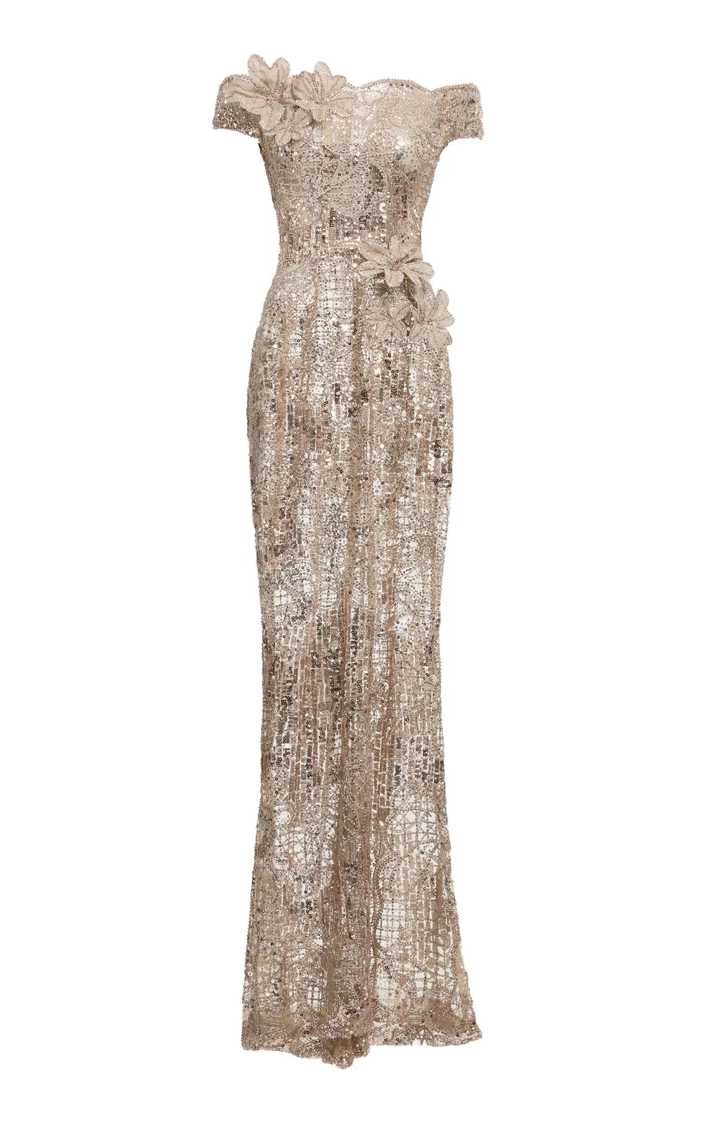 Silk-Blend Maxi Dress