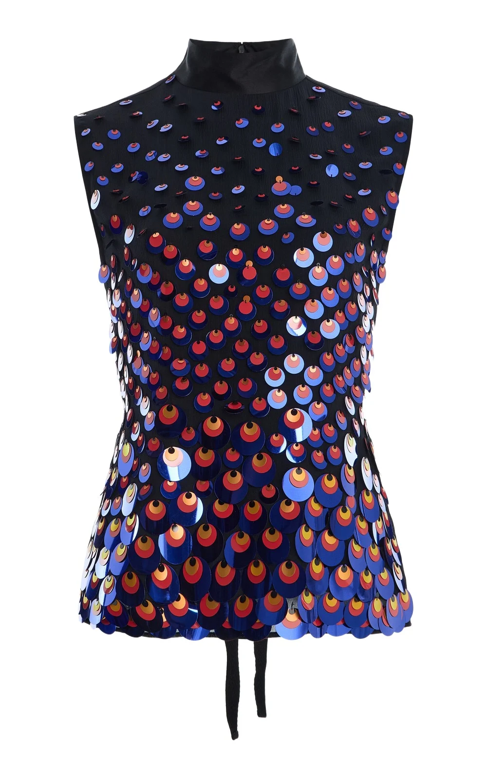 Embellished Silk Top
