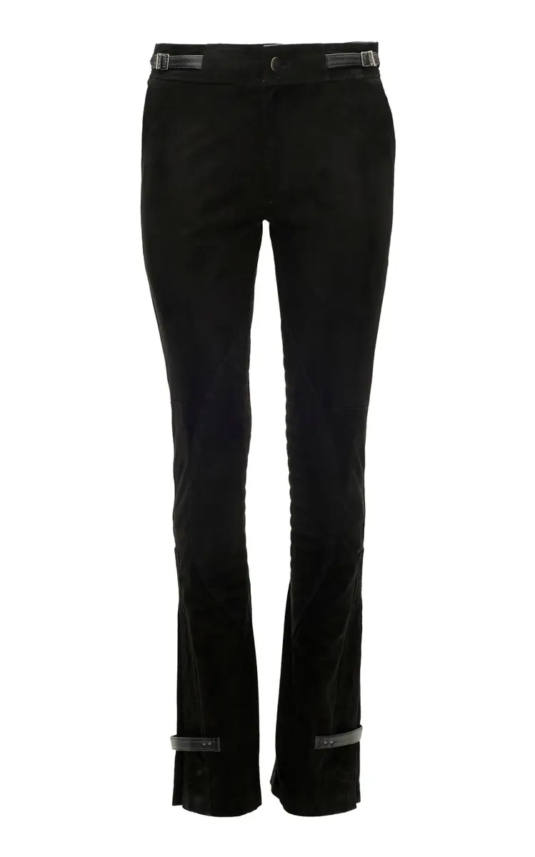 Curatoria Salar Suede Boot-Cut Pants
