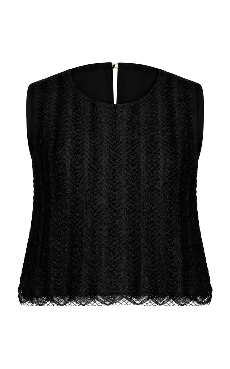 Curatoria Yunga Crochet-Lace Cotton-Blend Top | Thumbnail 2