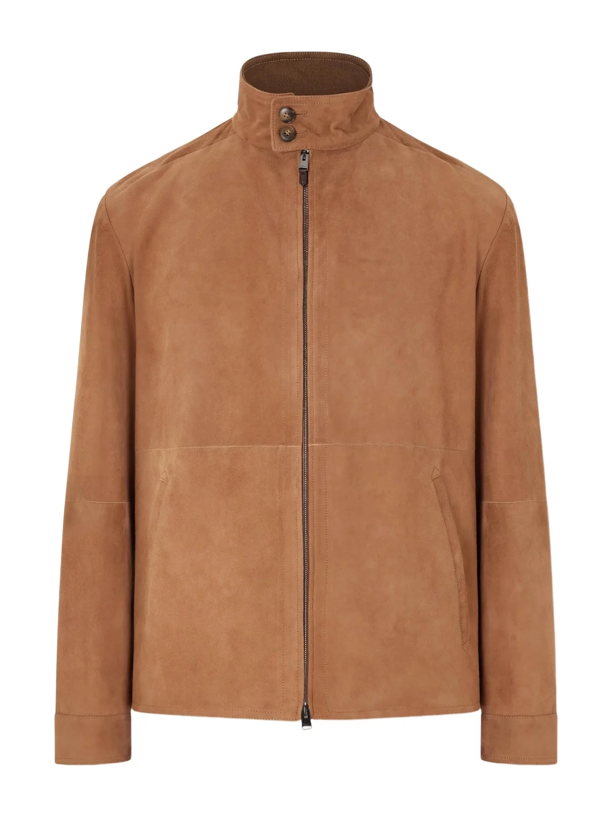 Suede Harrington Jacket - Men Suede Harrington Jacket - Men