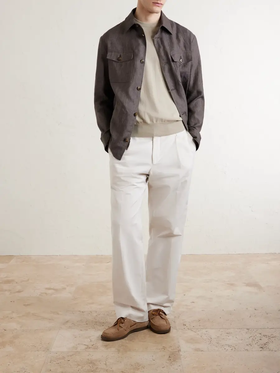 Canali Knitted Cotton T-Shirt - Men | Thumbnail 2 Canali Knitted Cotton T-Shirt - Men | Thumbnail 2