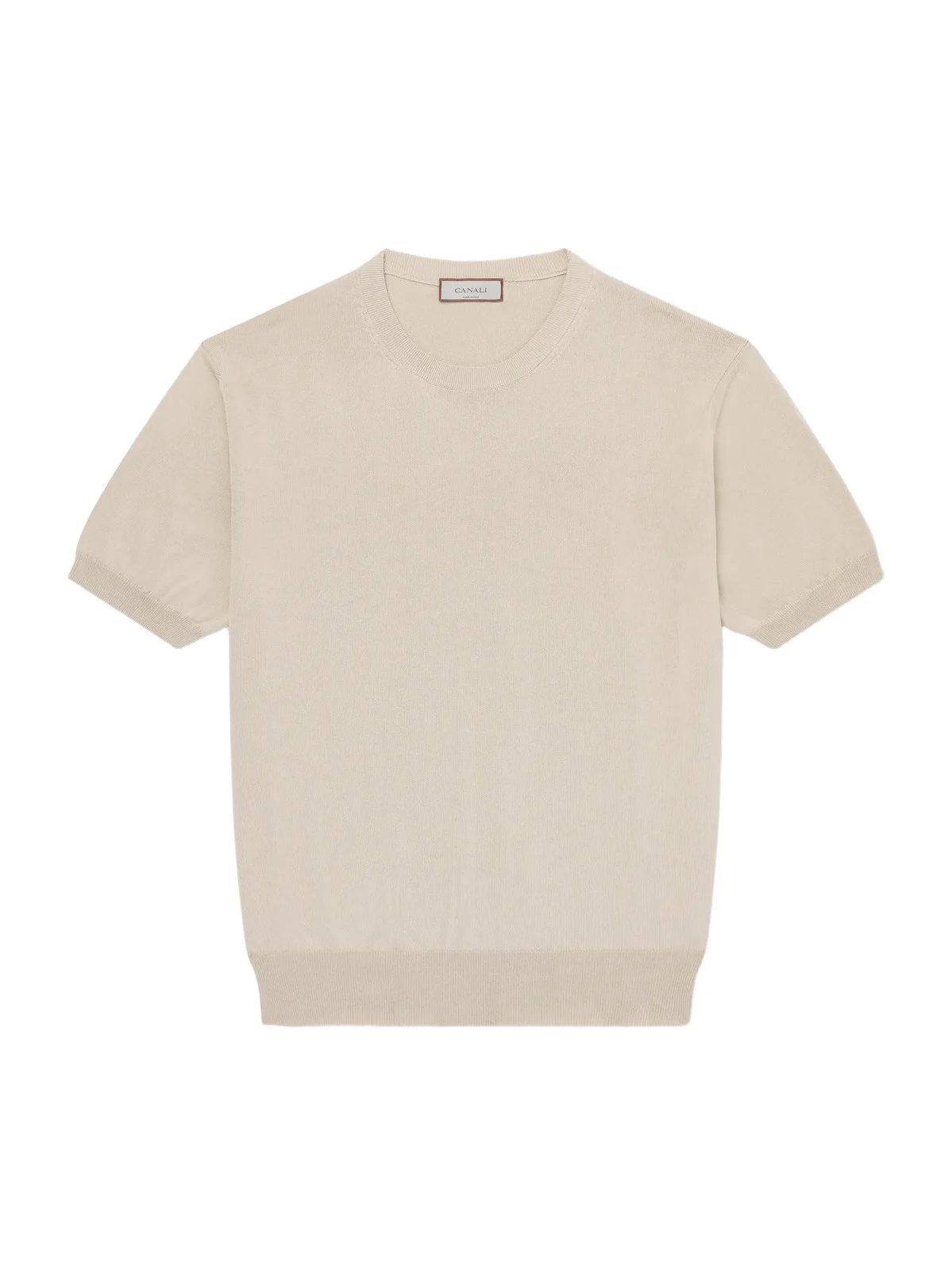 Knitted Cotton T-Shirt - Men Knitted Cotton T-Shirt - Men