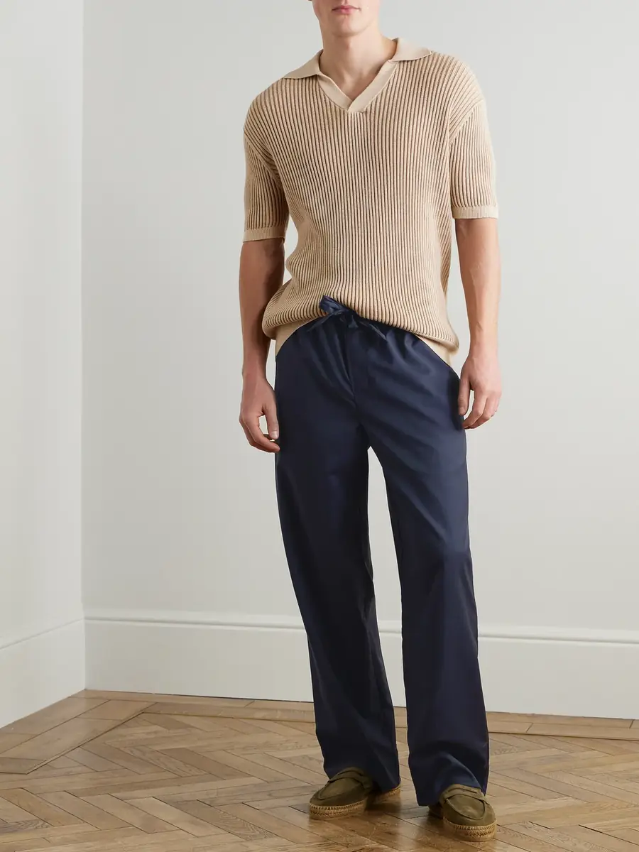 Frescobol Carioca Luan Straight-Leg Wool Drawstring Trousers - Men | Thumbnail 2 Frescobol Carioca Luan Straight-Leg Wool Drawstring Trousers - Men | Thumbnail 2