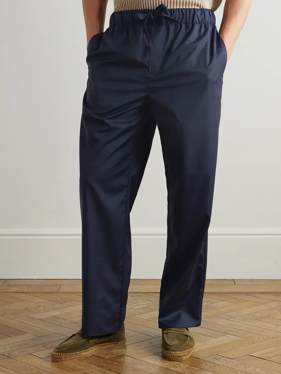 Frescobol Carioca Luan Straight-Leg Wool Drawstring Trousers - Men | Thumbnail 3 Frescobol Carioca Luan Straight-Leg Wool Drawstring Trousers - Men | Thumbnail 3
