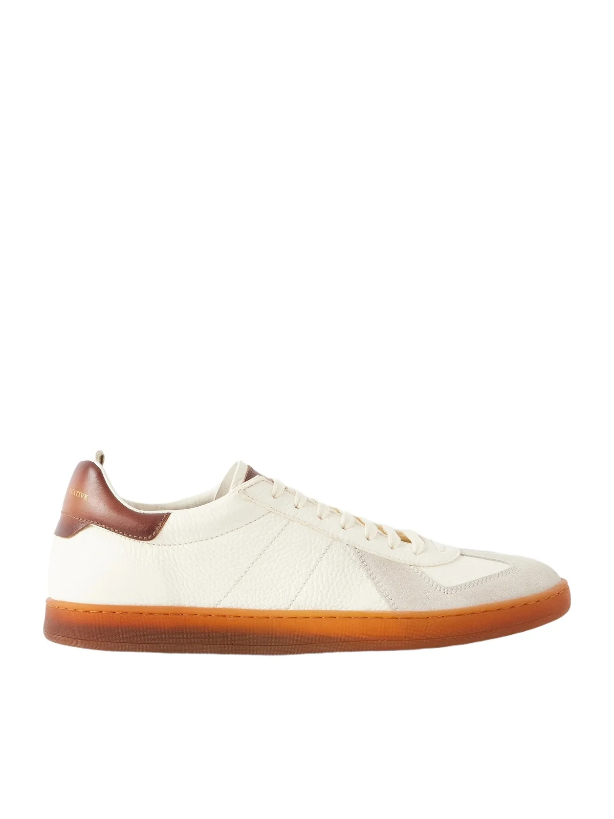 Officine Creative Militia 001 Suede-Trimmed Full-Grain Deerskin Sneakers - Men