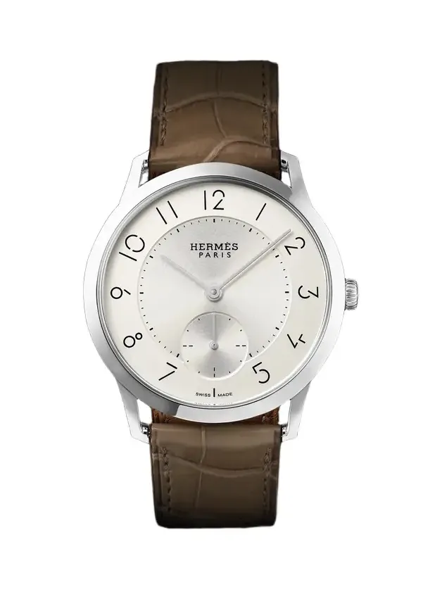 Slim d'Hermès Acier Automatic Stainless Steel Watch, Ref. W045266WW00 - Men Slim d'Hermès Acier Automatic Stainless Steel Watch, Ref. W045266WW00 - Men