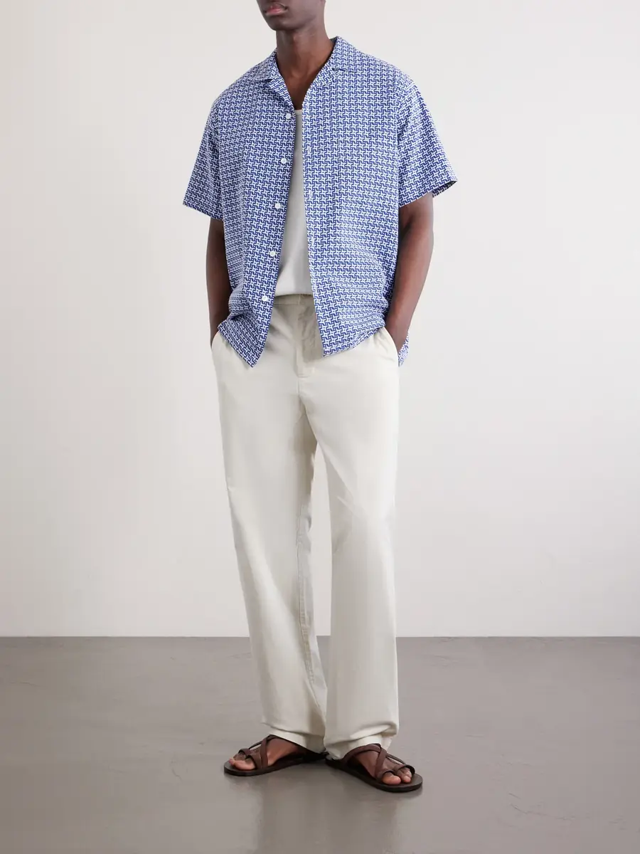 Portuguese Flannel Soul Convertible-Collar Printed Cotton Shirt - Men | Thumbnail 2