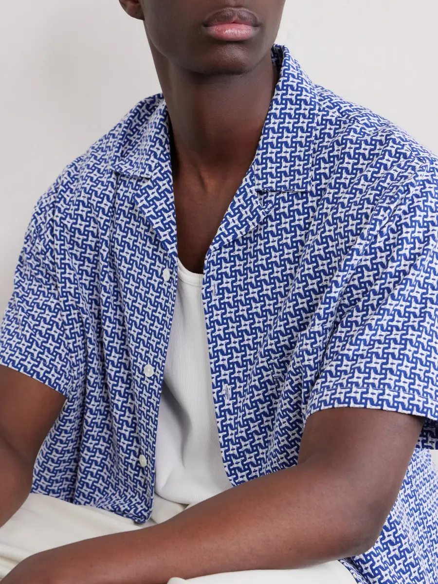 Portuguese Flannel Soul Convertible-Collar Printed Cotton Shirt - Men | Thumbnail 5