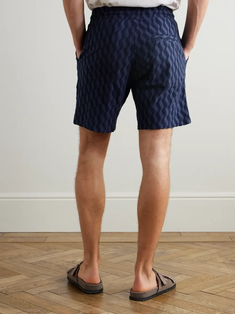 Frescobol Carioca Augusto Cotton-Blend Terry Drawstring Shorts - Men | Thumbnail 4