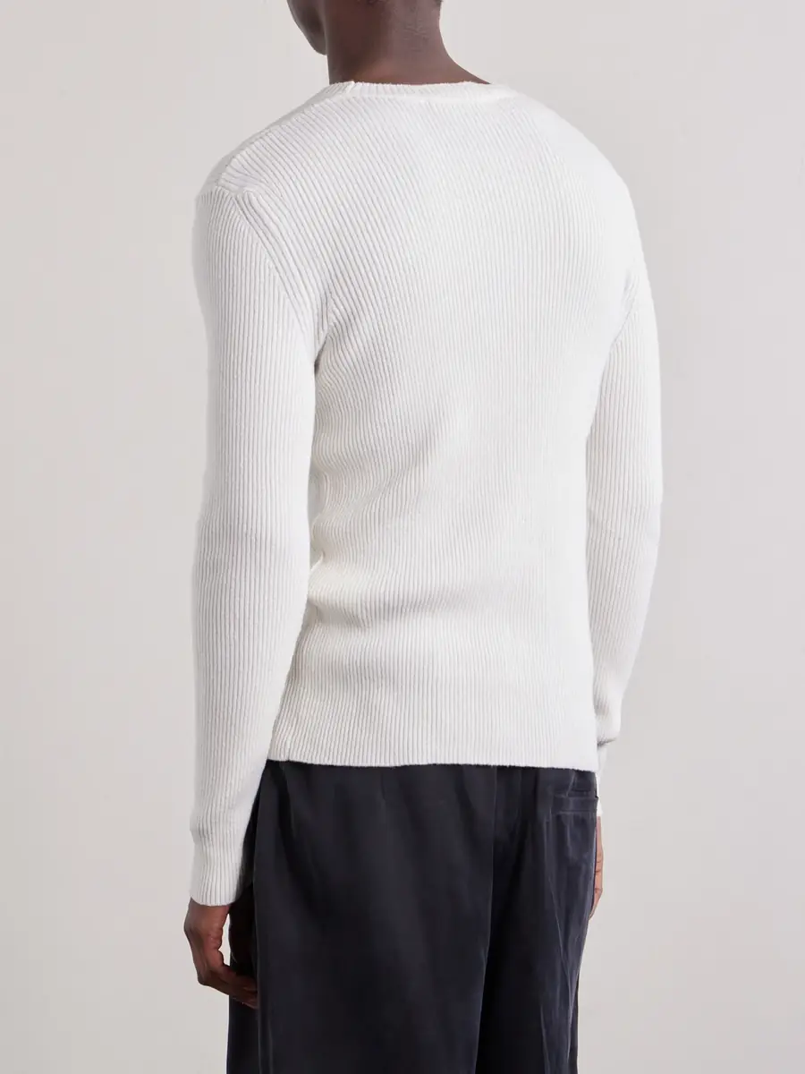 Our Legacy Ribbed Knit Silk Sweater - Men | Thumbnail 4 Our Legacy Ribbed Knit Silk Sweater - Men | Thumbnail 4