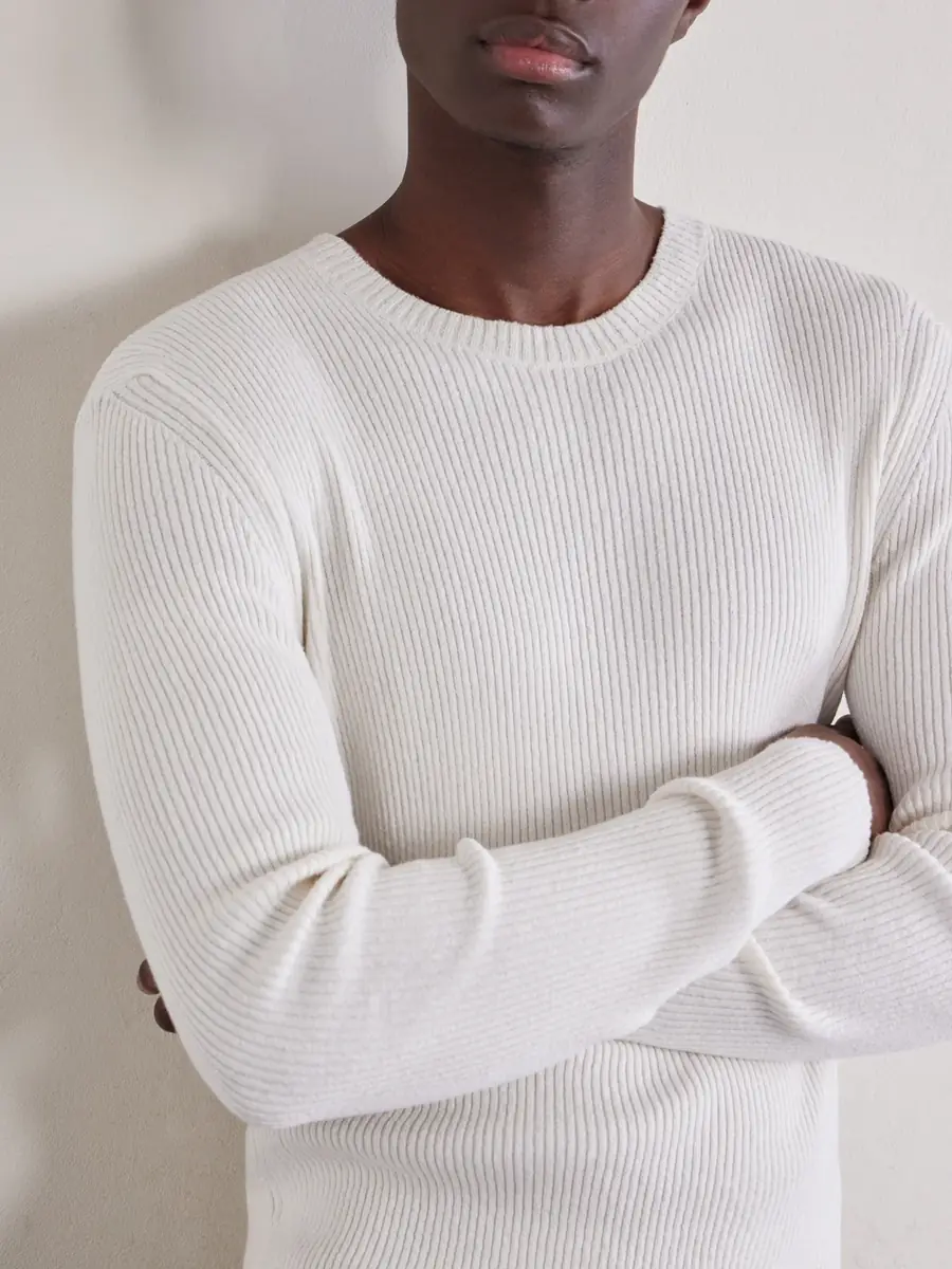 Our Legacy Ribbed Knit Silk Sweater - Men | Thumbnail 5 Our Legacy Ribbed Knit Silk Sweater - Men | Thumbnail 5