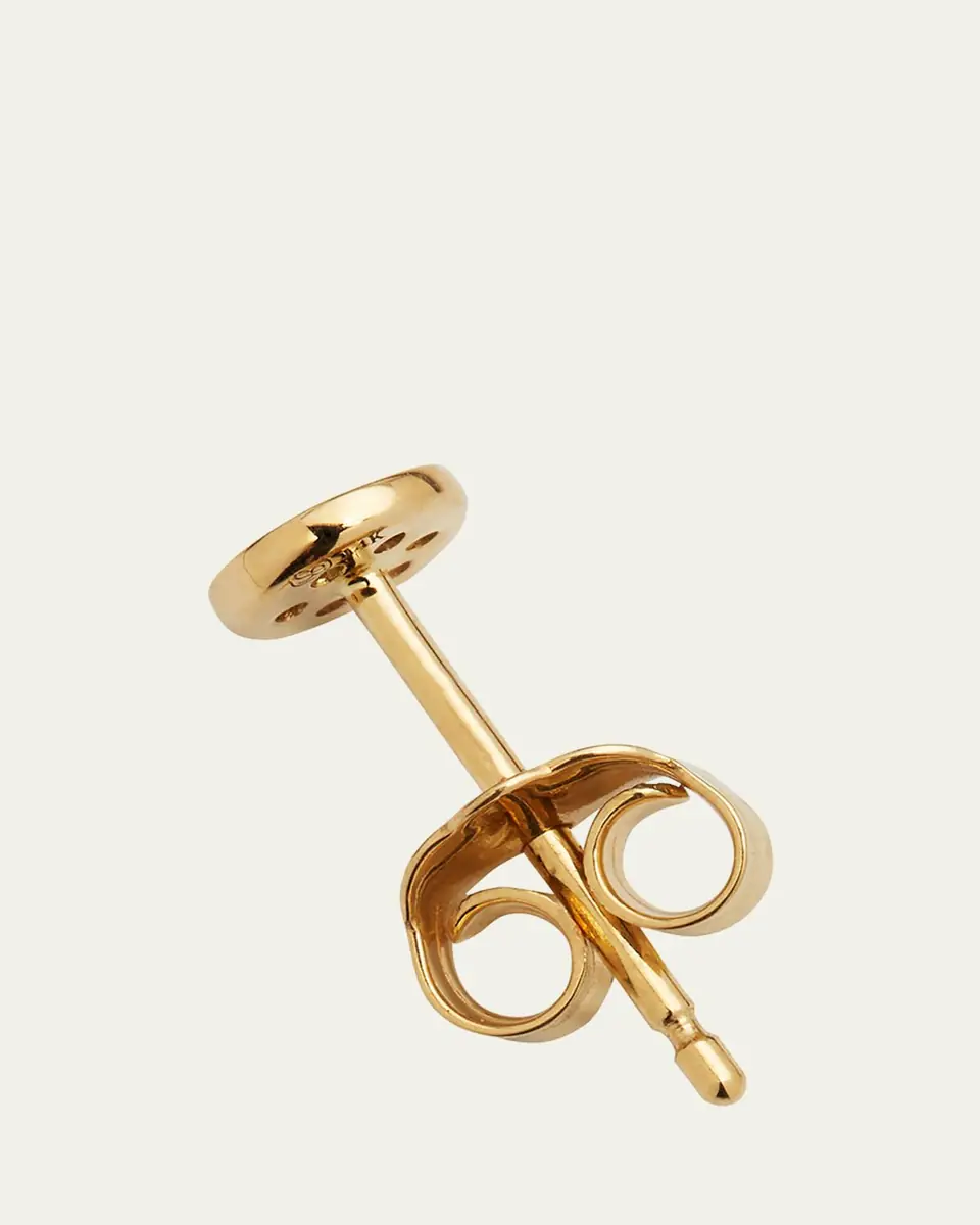 Sydney Evan Single Pave Diamond Disc Stud Earring | Thumbnail 4 Sydney Evan Single Pave Diamond Disc Stud Earring | Thumbnail 4
