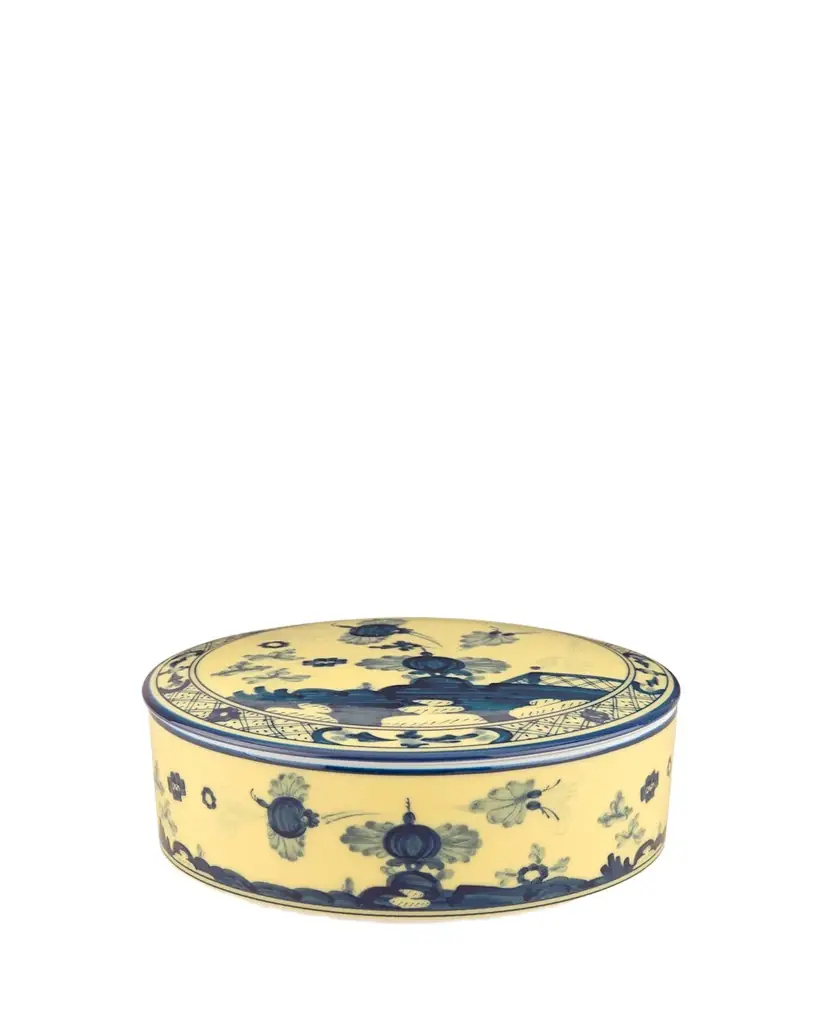 GINORI 1735 Citrino Round Covered Box | Image 1 GINORI 1735 Citrino Round Covered Box | Image 1
